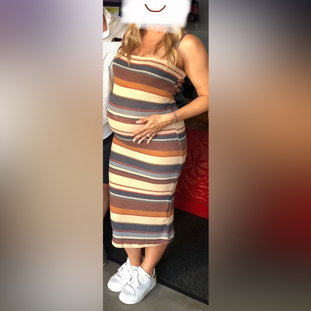 Striped MATERNITY dress size Large